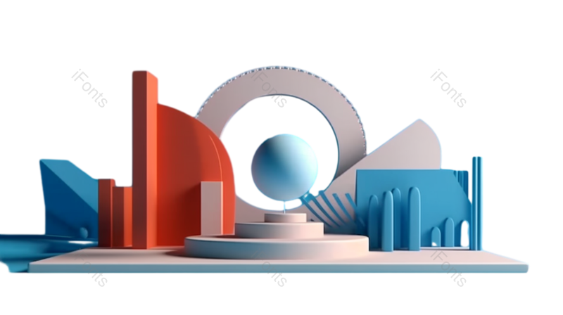 天空图片,插画元素,抽象PNG,几何形状免抠素材
